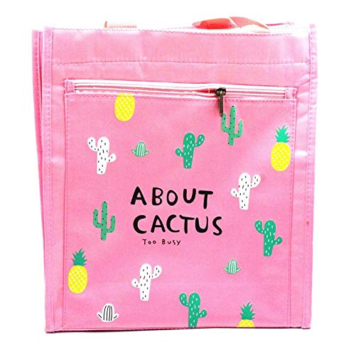Beautiful Cactus Design Oxford Quality Handbag for Working Women & Girls – Durable, Stylish, Perfect for Office and Daily Use