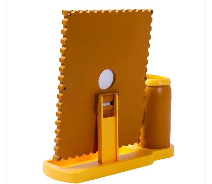 HOME DECOR Quality Material Wall Hanging and Table Top Teddy Desk Organizer & Photo Frame Set for Living Room Office (Brown),Plastic Photo Frames