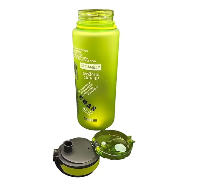 1L Sports Water Bottle – Unbreakable, Leakproof Straw Valve, BPA-Free & Non-Toxic Drinking Bottle for Gym, School, Office & Travel – Green