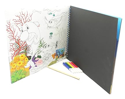 Jumbura 3 in One Coloring Art and Craft Book Set – Puzzle, Scratch Art & Coloring Book for Kids | Enhances Creativity & Imagination