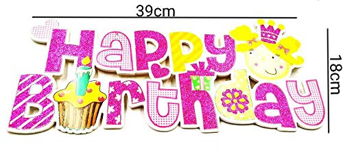 Happy Birthday Decoration Cutouts – Festive Party Supplies | Colorful Birthday Cutout Decorations for Wall, Backdrop & Party Decor