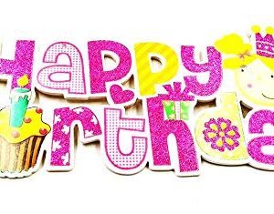 Happy Birthday Decoration Cutouts – Festive Party Supplies | Colorful Birthday Cutout Decorations for Wall, Backdrop & Party Decor