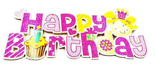 Happy Birthday Decoration Cutouts – Festive Party Supplies | Colorful Birthday Cutout Decorations for Wall, Backdrop & Party Decor