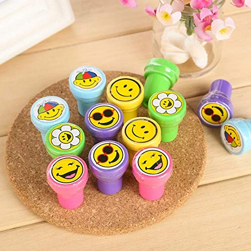 Smile Emoji Cartoon Self Inking Stamp for Kids | Cute Return Gift for Birthday | DIY Scrapbooking, Album Decoration & Craft Stamp