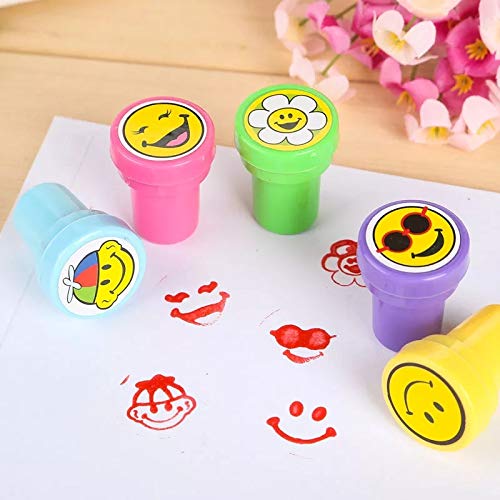 Smile Emoji Cartoon Self Inking Stamp for Kids | Cute Return Gift for Birthday | DIY Scrapbooking, Album Decoration & Craft Stamp