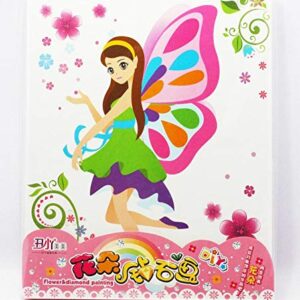 JUMBURA Premium Thick Quality Wooden Board DIY Flower and Diamond Painting Canvas for Decoration and Creativity/Beautiful Fairy Design