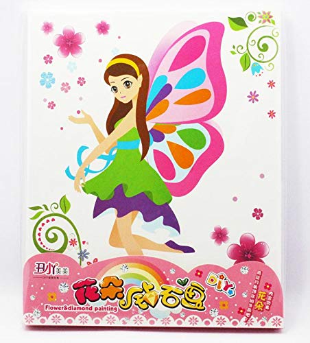 JUMBURA Premium Thick Quality Wooden Board DIY Flower and Diamond Painting Canvas for Decoration and Creativity/Beautiful Fairy Design