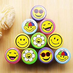 Smile Emoji Cartoon Self Inking Stamp for Kids | Cute Return Gift for Birthday | DIY Scrapbooking, Album Decoration & Craft Stamp