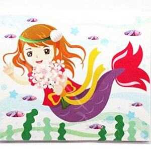 JUMBURA Premium Thick Quality Wooden Board DIY Flower and Diamond Painting Canvas for Decoration and Creativity./Beautiful Mermaid Design