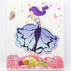 JUMBURA Premium Thick Quality Wooden Board DIY Flower and Diamond Painting Canvas for Decoration and Creativity/Beautiful Girl Design