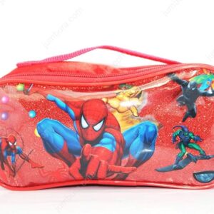 Jumbura Spider Man Avenger Theme Pencil Pouch for Kids – Glossy Superhero Pencil Case with Zipper, Stationery Organizer for School, Kids Birthday Return Gift, Boys Pencil Bag