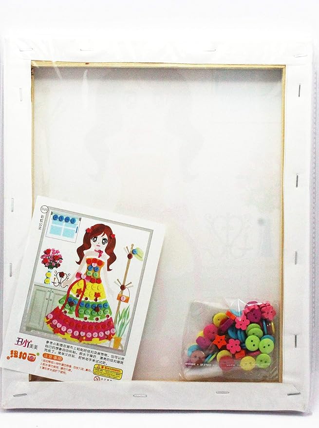 JUMBURA Premium Thick Quality Wooden Board DIY Flower and Diamond Painting Canvas for Decoration and Creativity/Beautiful Girl Design